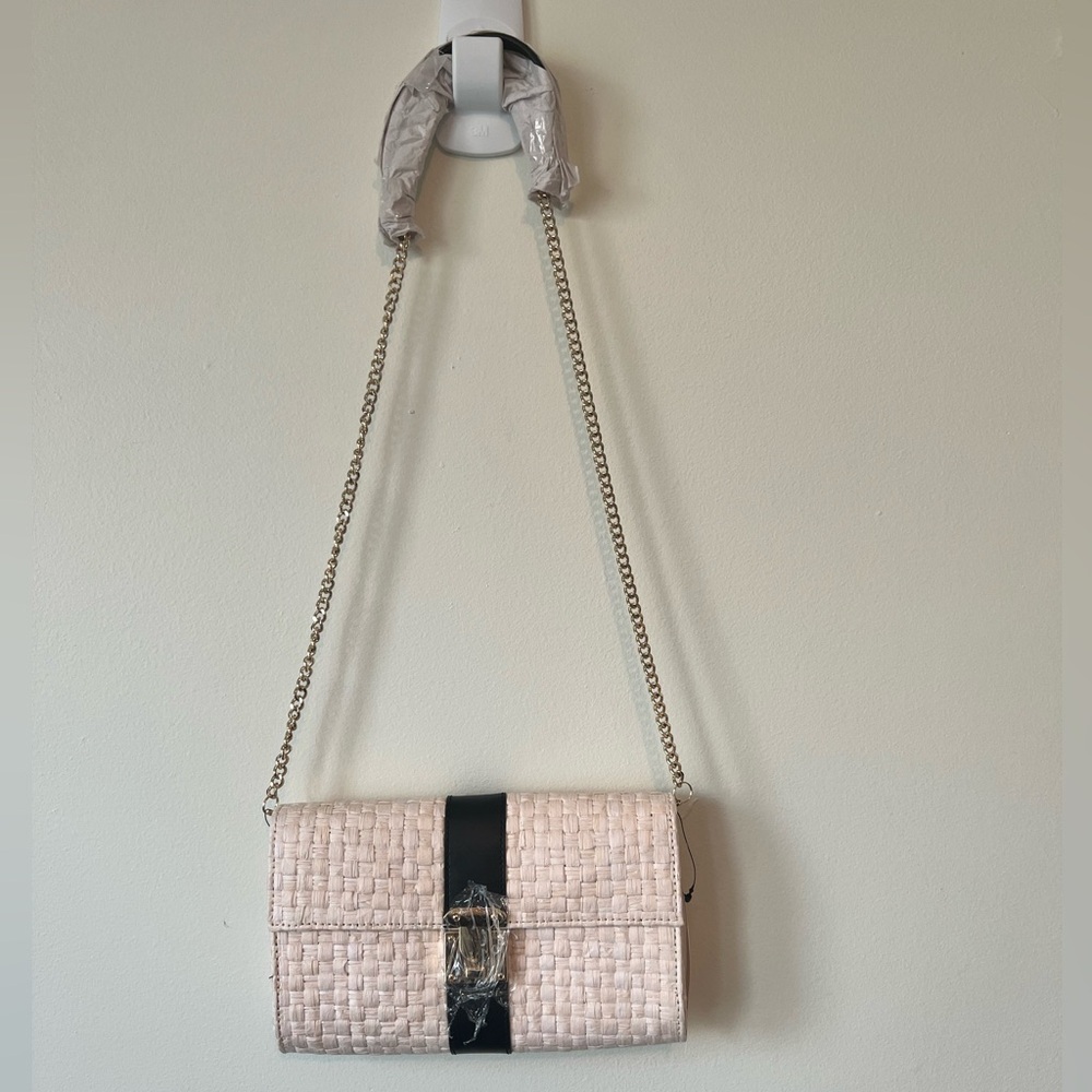 New White House Black Market Raffia purse